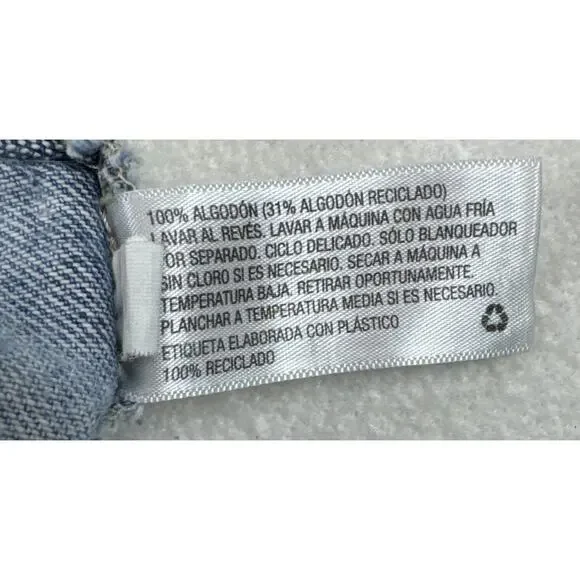 Wild Fable Jeans Women Sz 0 High Rise Light Wash Floral Pattern 90's Festival - Picture 11 of 12